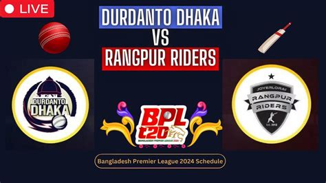 Durdanto Dhaka vs Rangpur Riders Scorecard .